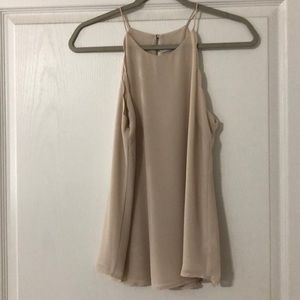 Naked Zebra scalloped tank